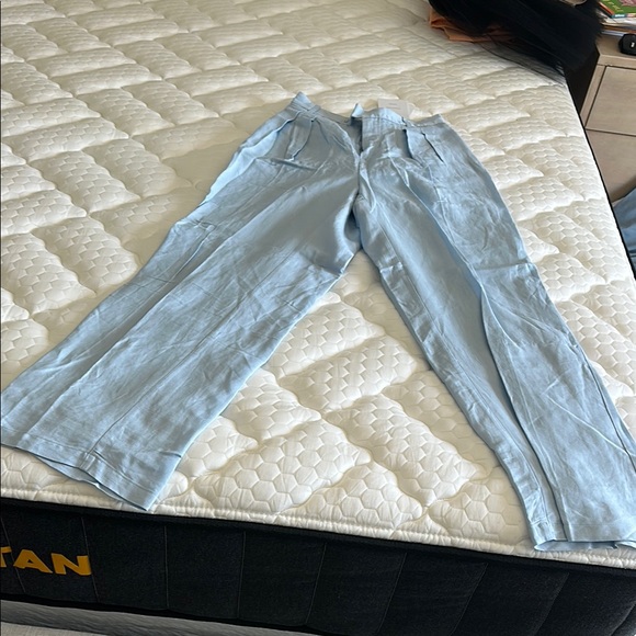 Anthropologie Pants - Anthropologie Light Blue Straight Leg Pants
